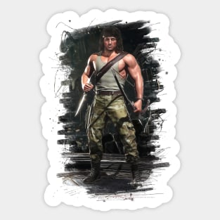 Mortal Kombat 11 Rambo Print - 57212112 Sticker